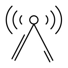 Aufkleber - Signal, networking icon. Simple line, outline elements of storage and cloud icons for ui and ux, website or mobile application