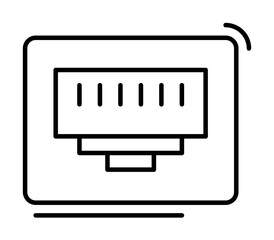 Aufkleber - Phone, chip, networking icon. Simple line, outline elements of storage and cloud icons for ui and ux, website or mobile application