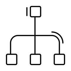 Aufkleber - Connection, networking icon. Simple line, outline elements of storage and cloud icons for ui and ux, website or mobile application