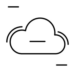 Poster - Cloud, lost, networking icon. Simple line, outline elements of storage and cloud icons for ui and ux, website or mobile application