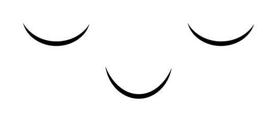 Aufkleber - shy face icon. Element of anime face icon for mobile concept and web apps. Anime shy face icon can be used for web and mobile