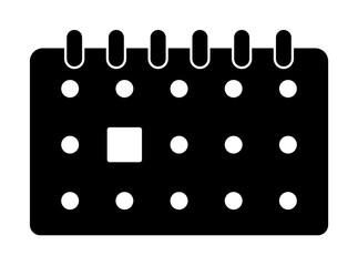 Aufkleber - the calendar icon. Element of web icon for mobile concept and web apps. Glyph the calendar icon can be used for web and mobile