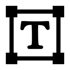 Aufkleber - editing text sign icon. Element of web icon for mobile concept and web apps. Glyph editing text sign icon can be used for web and mobile
