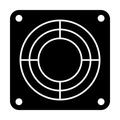 Poster - target icon. Element of web icon for mobile concept and web apps. Glyph target icon can be used for web and mobile