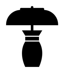 Aufkleber - table lamp icon. Element of web icon for mobile concept and web apps. Glyph table lamp icon can be used for web and mobile