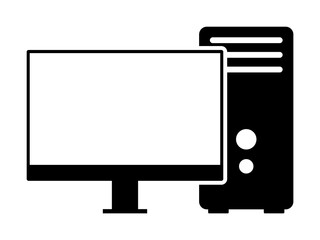 Leinwandbilder - a computer icon. Element of web icon for mobile concept and web apps. Glyph a computer icon can be used for web and mobile
