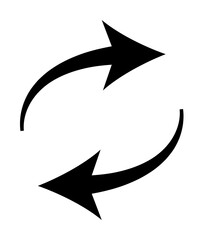 Aufkleber - arrow updates icon. Element of simple icon. Premium quality graphic design icon. Signs and symbols collection icon for websites, web design, mobile app