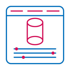Aufkleber - 3D printing, edit icon. Element of 3d printing icon. Thin line icon for website design and development, app development. Premium icon