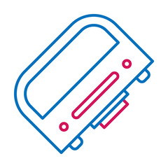Aufkleber - 3D printing, handheld icon. Element of 3d printing icon. Thin line icon for website design and development, app development. Premium icon