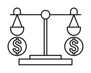 Poster - Libra, dollar, cash icon. Element of cash machine