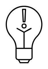 Aufkleber - exclamation mark icon. Element of automation icon for mobile concept and web apps. Thin line exclamation mark icon can be used for web and mobile. Premium icon