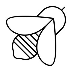 Poster - bee icon. Element of autumn icon for mobile concept and web apps. Thin line bee icon can be used for web and mobile