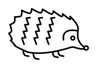 Poster - hedgehog icon. Element of autumn icon for mobile concept and web apps. Thin line hedgehog icon can be used for web and mobile