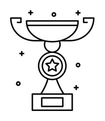 Aufkleber - Award, winner icon. Simple line, outline elements of prize icons for ui and ux, website or mobile application