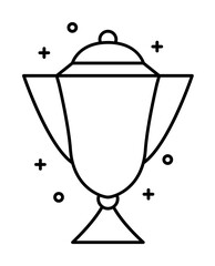 Aufkleber - Award, winner, cup icon. Simple line, outline elements of prize icons for ui and ux, website or mobile application