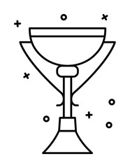 Aufkleber - Award, cup, champion icon. Simple line, outline elements of prize icons for ui and ux, website or mobile application