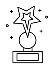Aufkleber - Award, winner, cup icon. Simple line, outline elements of prize icons for ui and ux, website or mobile application