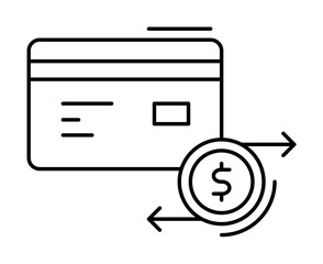 Poster - Payment method, finance icon. Simple line, outline elements of business and finance icons for ui and ux, website or mobile application