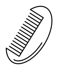 Poster - Comb, hair icon. Simple line, outline bathroom icons for ui and ux, website or mobile application