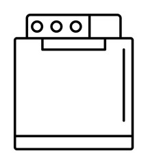 Aufkleber - Clothes dryer icon. Simple line, outline bathroom icons for ui and ux, website or mobile application