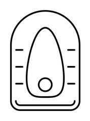 Aufkleber - Toilet, bathroom icon. Simple line, outline bathroom icons for ui and ux, website or mobile application