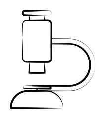 Aufkleber - Microscope, scientific icon. Element of biology icon for mobile concept and web apps. Hand drawn Microscope, scientific icon can be used for web and mobile