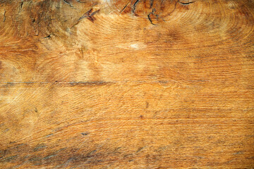 Close-up texture of wooden boards with cracks faded from time.