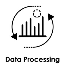 Aufkleber - chart, arrow, data icon. Element of business icon with description. Glyph icon for website design and development, app development. Premium icon