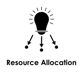 Aufkleber - bulb, arrow, resource allocation icon. Element of business icon for mobile concept and web apps. Detailed bulb, arrow, resource allocation icon can be used for web and mobile