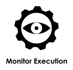 Poster - eye, gear icon. Element of business icon for mobile concept and web apps. Detailed eye, gear icon can be used for web and mobile