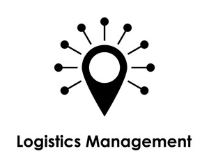 Aufkleber - pin, circles, logistics management icon. One of the business collection icons for websites, web design, mobile app