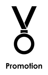 Aufkleber - medal, promotion icon. One of the business collection icons for websites, web design, mobile app