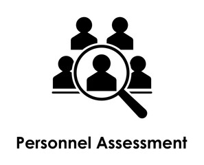 Aufkleber - magnifier, search, personnel assessment icon. One of the business collection icons for websites, web design, mobile app