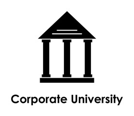 Aufkleber - bank, building, corporate university icon. One of the business collection icons for websites, web design, mobile app
