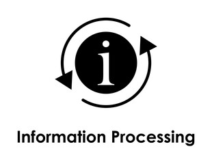 Aufkleber - circle, arrow, info, information processing icon. One of business icons for websites, web design, mobile app