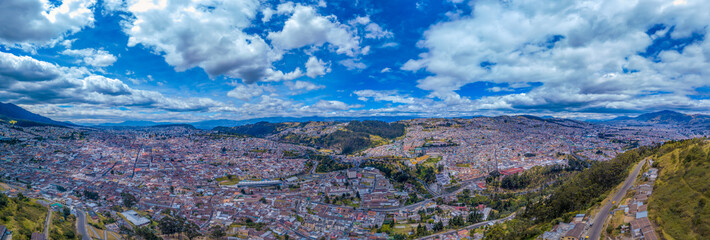 Wall Mural - Quito, the capital of the South American country Ecuador
