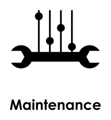 Poster - wheel, mixer, maintenance icon. One of business collection icons for websites, web design, mobile app