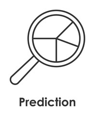 Aufkleber - magnifier, search, prediction icon