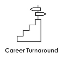 Poster - stairs, direction icon