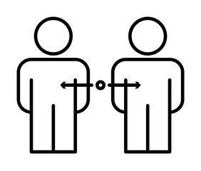 Aufkleber - selection of applicants for work line icon. Element of business organisation icon for mobile concept and web app. Thin line selection of applicants icon can used for web and mobile