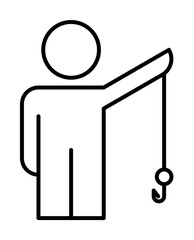 Aufkleber - headhunting line icon. Element of business organisation icon for mobile concept and web apps. Thin line headhunting icon can be used for web and mobile