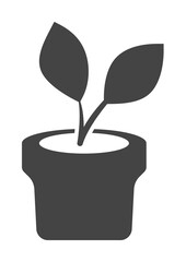 Aufkleber - pot, sprout icon. Element of business plannin icon. Glyph icon for website design and development, app development. Premium icon