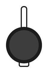 Aufkleber - frying pan colored illustration. Element of camping icon for mobile concept and web apps. Flat design frying pan colored illustration can be used for web and mobile. Premium icon