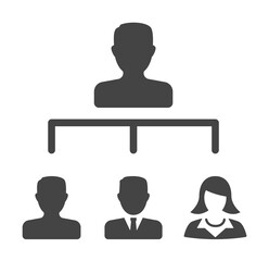 Aufkleber - leader, team, group icon. Element of business plannin icon. Glyph icon for website design and development, app development. Premium icon