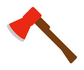 Aufkleber - ax colored illustration. Element of camping icon for mobile concept and web apps. Flat design ax colored illustration can be used for web and mobile. Premium icon