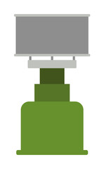 Aufkleber - field burner colored illustration. Element of camping icon for mobile concept and web apps. Flat design field burner colored illustration can be used for web and mobile