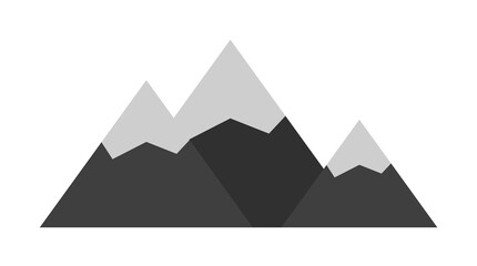 Aufkleber - the mountains colored illustration. Element of camping icon for mobile concept and web apps. Flat design the mountains colored illustration can be used for web and mobile