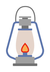 Aufkleber - camping lamp colored illustration. Element of camping icon for mobile concept and web apps. Flat design camping lamp colored illustration can be used for web and mobile