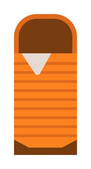 Poster - sleeping bag colored illustration. Element of camping icon for mobile concept and web apps. Flat design sleeping bag colored illustration can be used for web and mobile