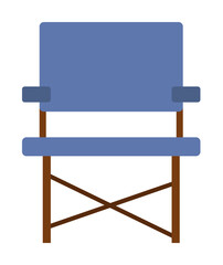 Poster - camp chair colored illustration. element of camping icon for mobile concept and web apps. flat desig